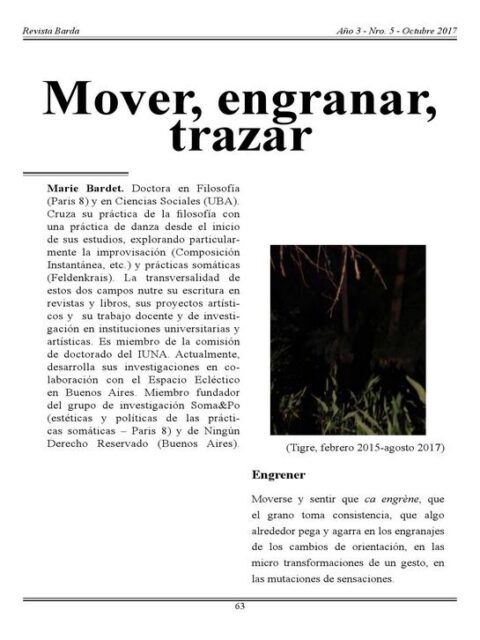 Mover, Engranar, Trazar