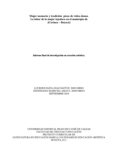 Mujer Memoria y Tradición