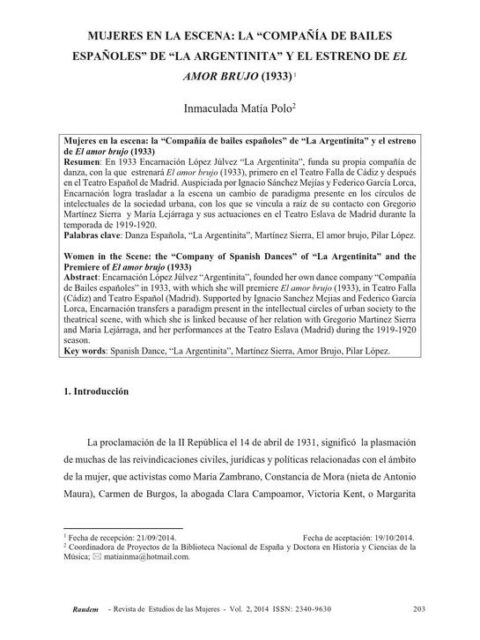 Mujeres en la escena