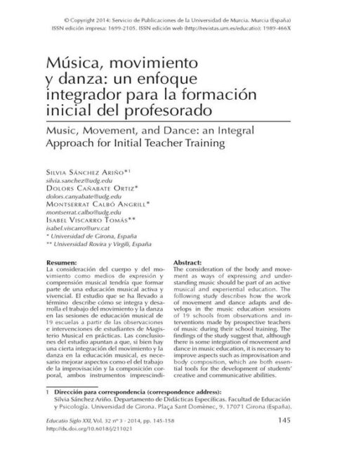 Música, movimiento y danza