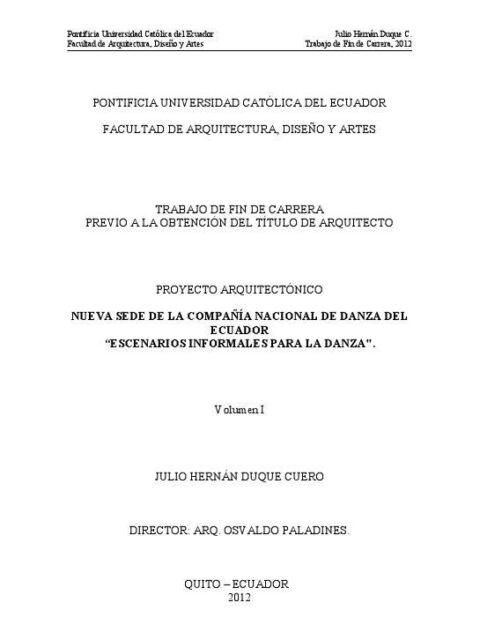 Nueva sede de la Compañía Nacional de Danza del Ecuador