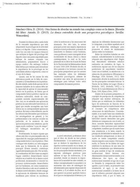 Otra forma de abordar un mundo tan complejo como es la danza