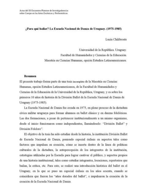 ¿Para qué bailar?