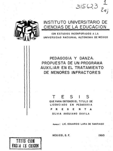 Pedagogia y danza