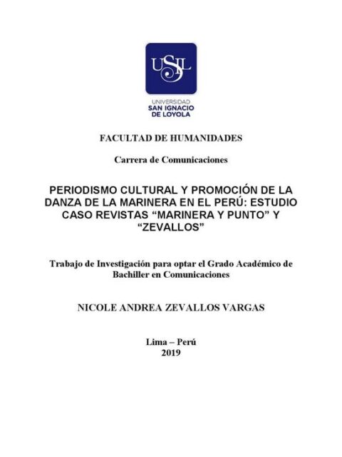 Periodismo cultural y promoción de la danza de la marinera en el Perú