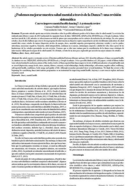 ¿Podemos mejorar nuestra salud mental a través de la Danza?