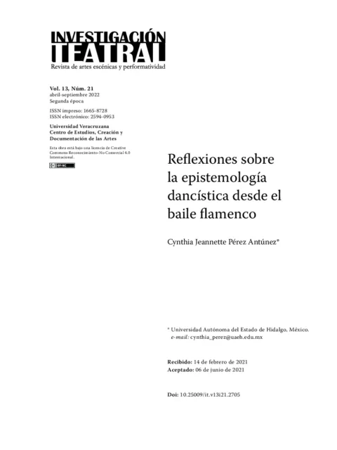 La praxis teatral y dancística