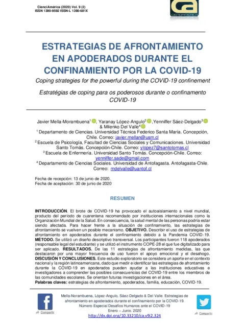 Estrategias de afrontamiento, asertividad y dependencia hacia la danza durante el covid-19