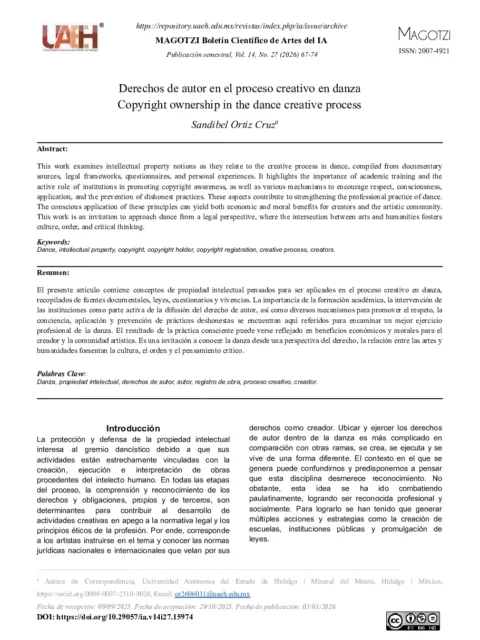 Derechos de autor en el proceso creativo