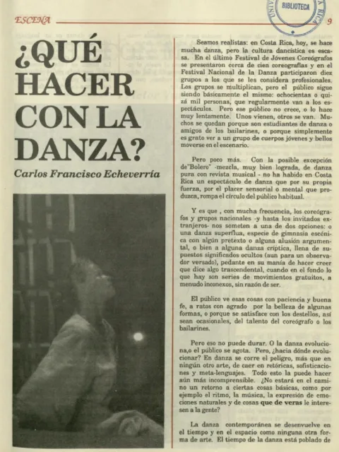 ¿Qué hacer con la danza?