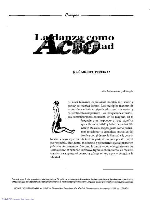 La danza como acto de libertad