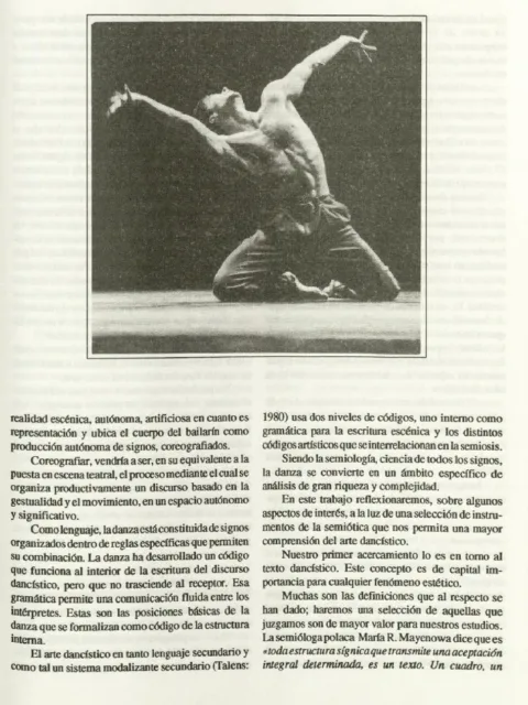 La gestualidad en la danza. Lenguaje no verbal