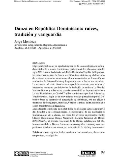Danza en República Dominicana: raíces, tradición y vanguardia