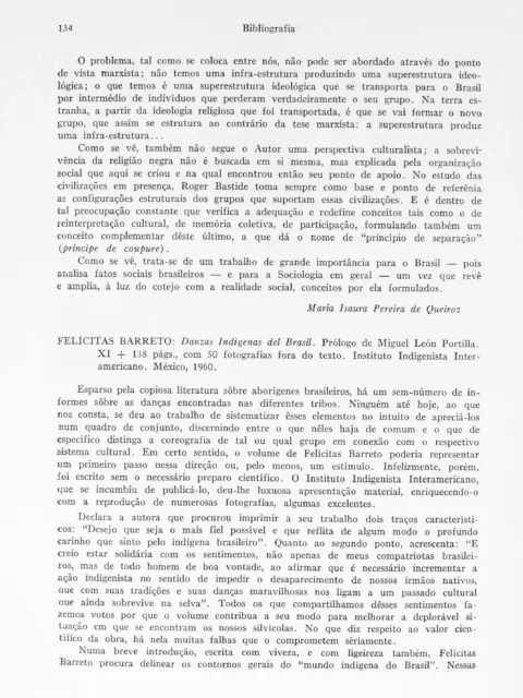 Danzas Indígenas del Brasil. Prólogo de Miguel León Portilla