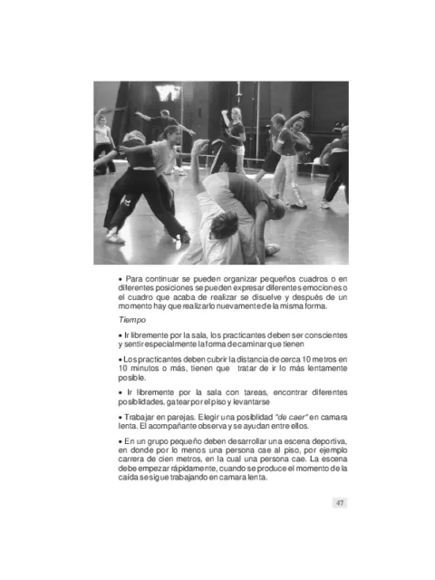 Taller de movimiento-danza: dar forma y figura al movimiento