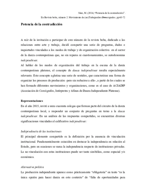 Potencia de la contradicción