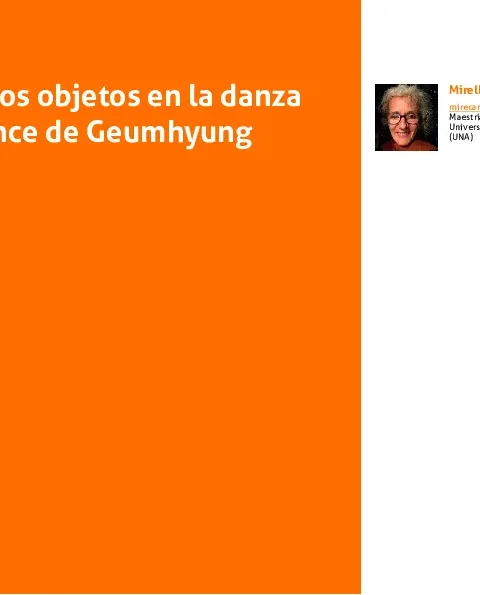 El uso de los objetos en la danza performance de Geumhyung Jeong