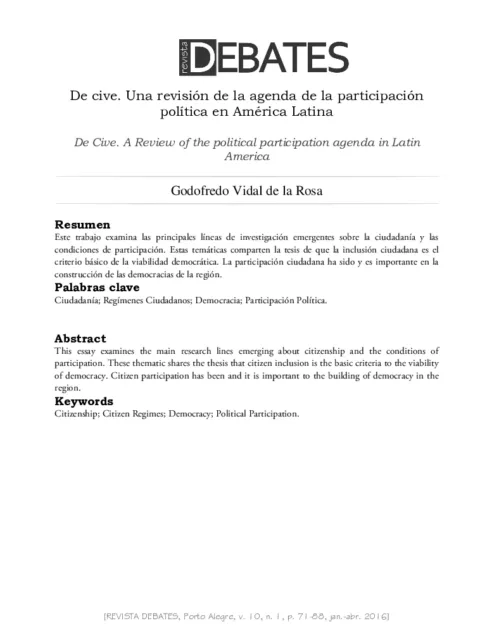 Política cultural y participación