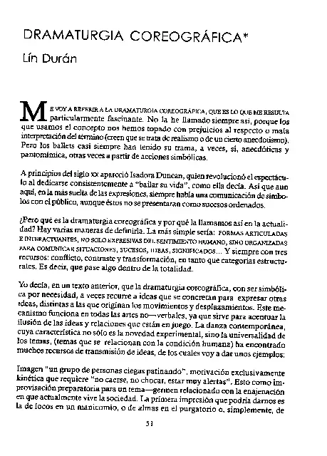Dramaturgía coreográfica
