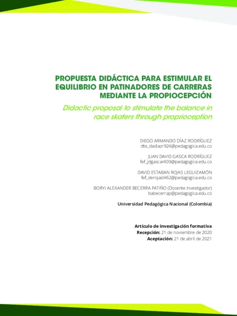Propuesta didáctica para estimular las capacidades coordinativas mediante danzas folclóricas colombianas en estudiantes de grado cuarto y quinto