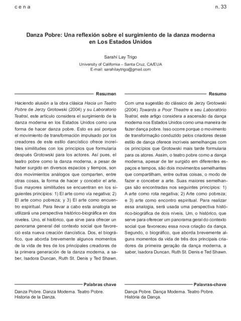 Reflexión sobre el intermedio entre danza y diseño