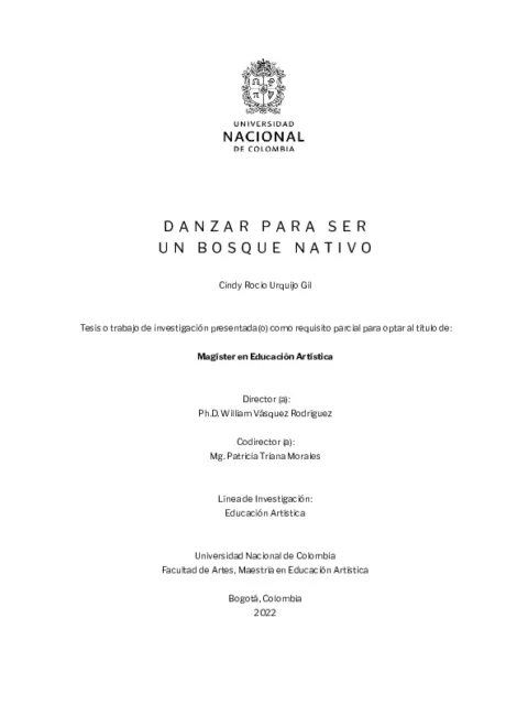 Danzar para ser un bosque nativo