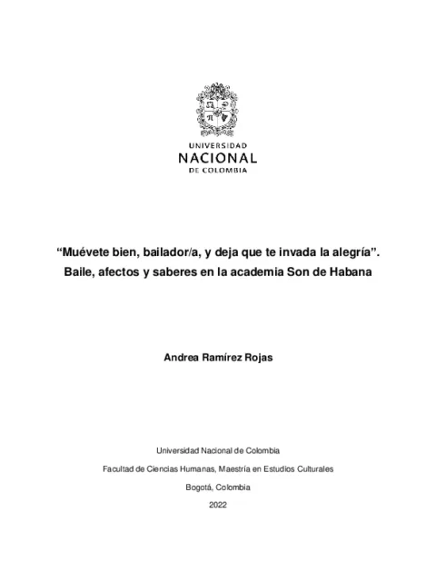 “Muévete bien, bailador/a, y deja que te invada la alegría”. Baile, afectos y saberes en la academia Son de Habana