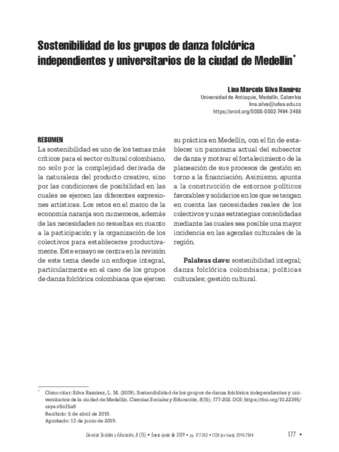 Gestión cultural de los grupos de danza independientes en la Ciudad de Buenos Aires