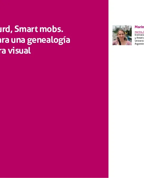 Flash, absurd, smart mobs: avances para una genealogía de la cultura visual