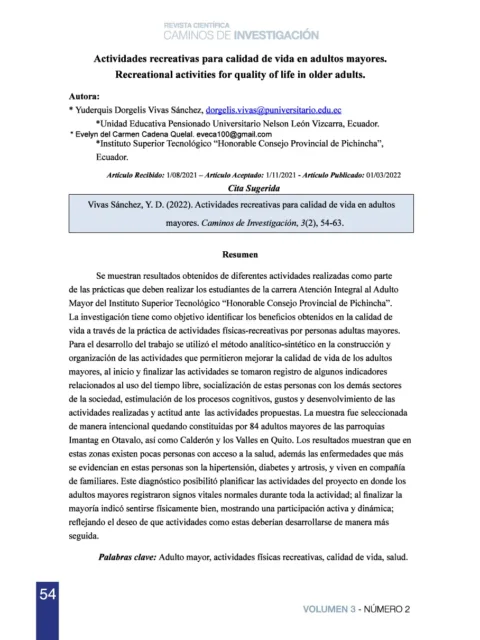 Incidencias de bailes populares para mantener el estilo de vida en adultos mayores mediante actividades recreativas