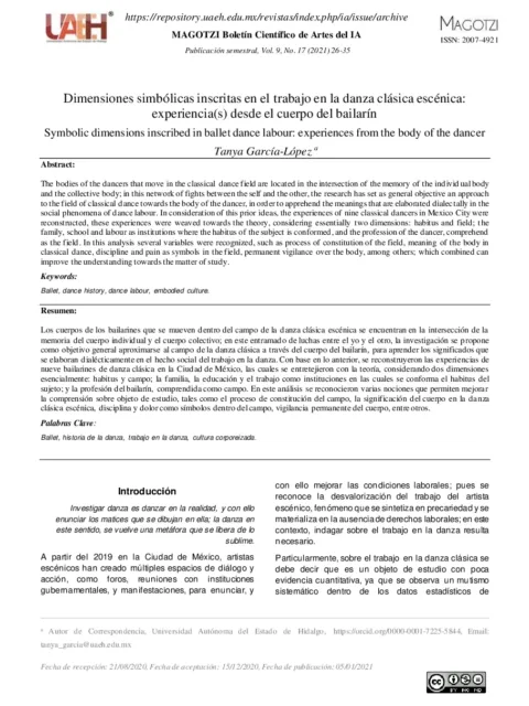 Componentes físicos del bienestar del bailarín de danza popular