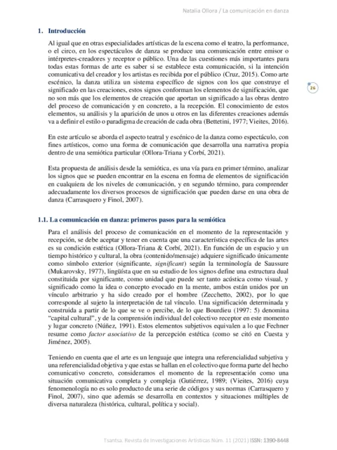 Comunicación en la danza