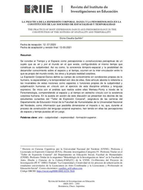 La Expresión Corporal en la Práctica de la Danza Folclórica