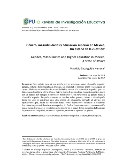 Comunicación, género y masculinidades