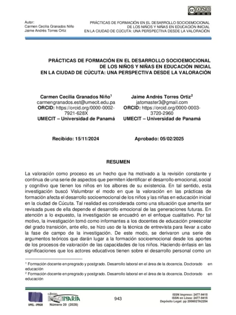 La danza ecuatoriana en el desarrollo socio afectivo en los niños y niñas de educación inicial
