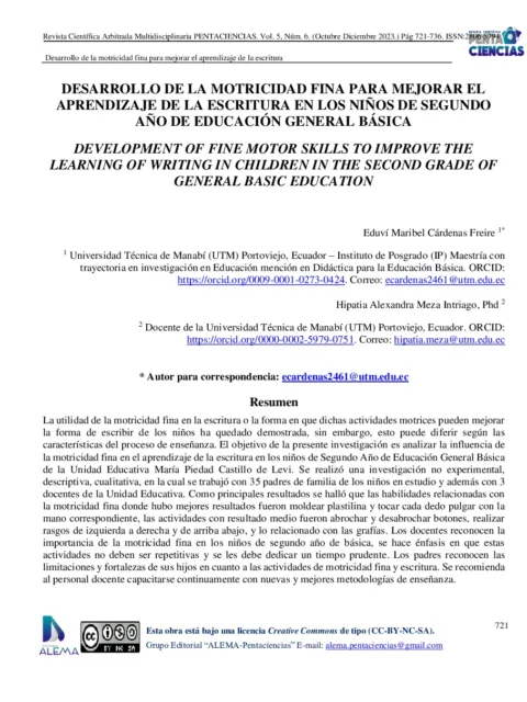La danza ecuatoriana y su incidencia en el desarrollo de la expresión corporal de las niñas y niños de segundo año de Educación General Básica