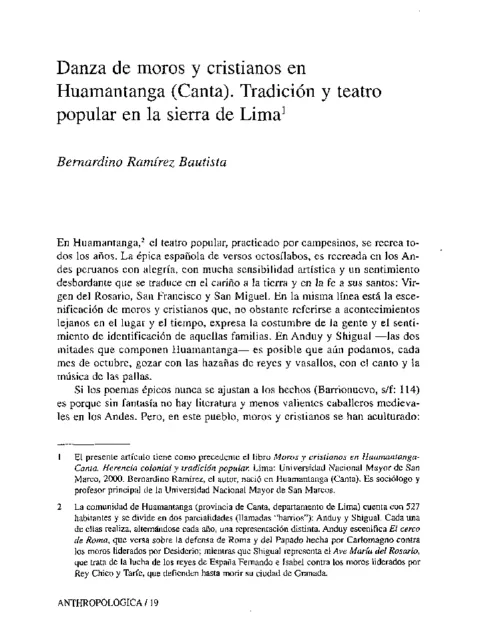 Creacion y recreacion de la danza, ¿manifestacion de la fe? moros vs cristianos en San Agustin Tlacotepec, Oaxaca