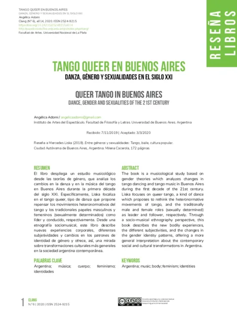 Danza y género