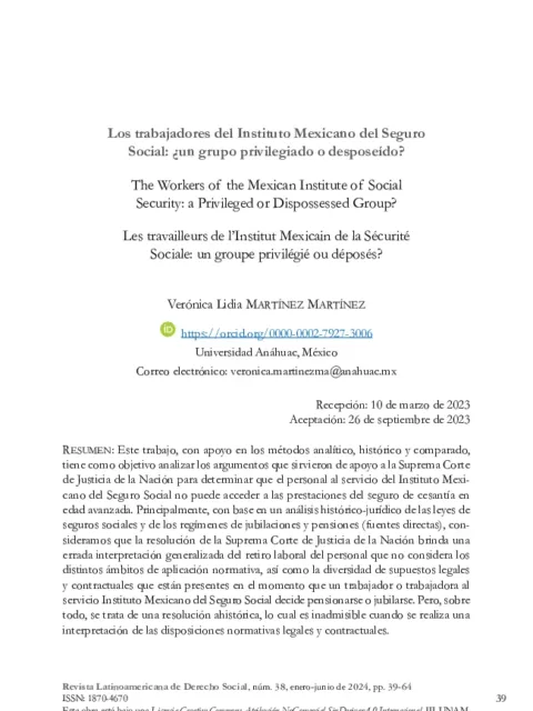 Investigacion educativa en prestaciones sociales del Instituto Mexicano del Seguro Social