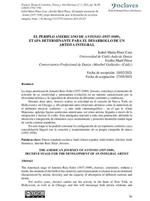 Antonio Ruiz Soler y la danza española estilizada