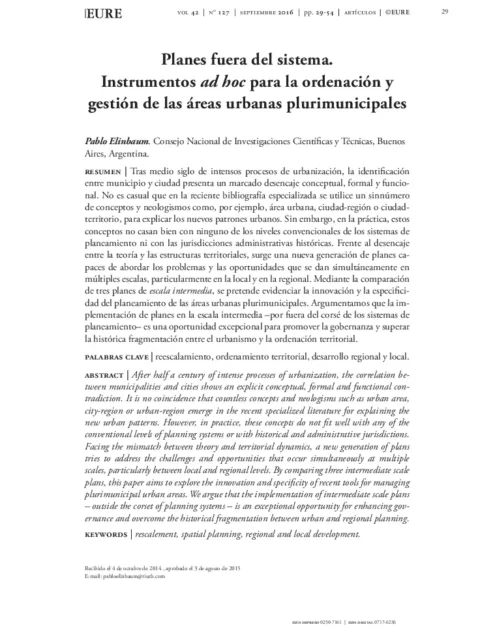 Instrumentos de observación ad hoc