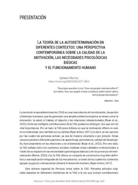 Interacción de la teoría de la autodeterminación en la fluidez disposicional en practicantes de danza