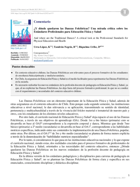 Microproyectos etnomatemáticos sobre danzas folclóricas
