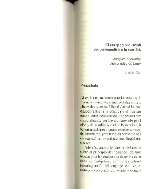 Seminario El cuerpo y sus representaciones
