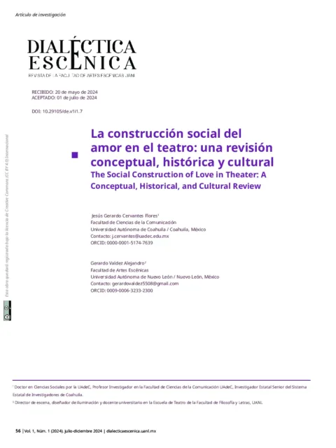 Construcción e interpretación escénica