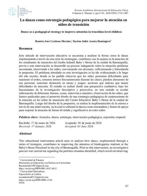 Estrategia pedagógica enfocada en la enseñanza de la danza tradicional como rasgo característico de la cultura afro