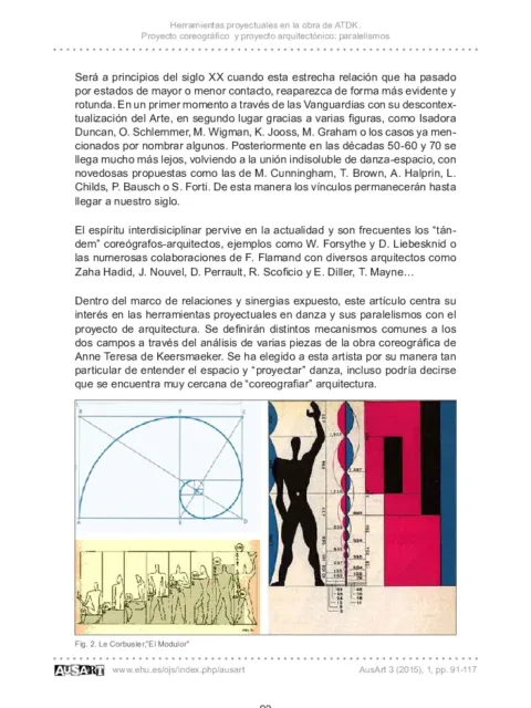 Herramientas proyectuales en la obra de Anne Teresa De Keersmaeker