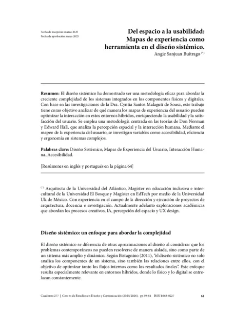 Uso de la iluminación, el espacio y el sonido para el diseño de una experiencia corporal