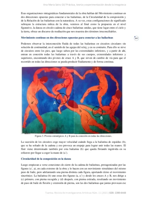 Práctica, teoría y experimentación desde la Imagoteca. La danza y Henri Matisse