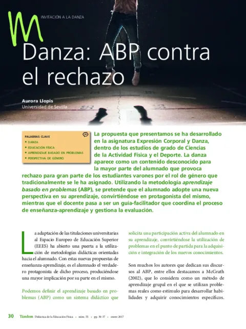 Danza : ABP contra el rechazo